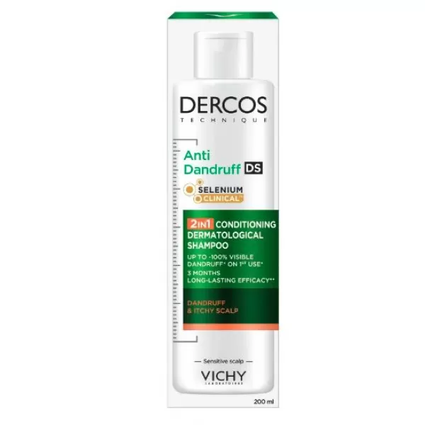 VICHY DERCOS 2v1 šampon proti lupům 200ml