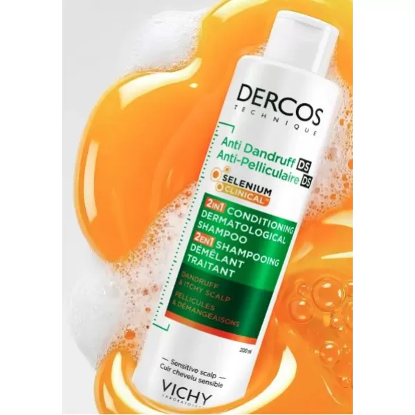 VICHY DERCOS 2v1 šampon proti lupům 200ml