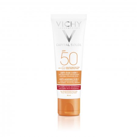 Vichy Idéal Soleil Anti-age ochranný krém proti stárnutí pleti SPF 50 50 ml