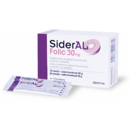 SIDERAL Folic 30 mg 20 sáčků